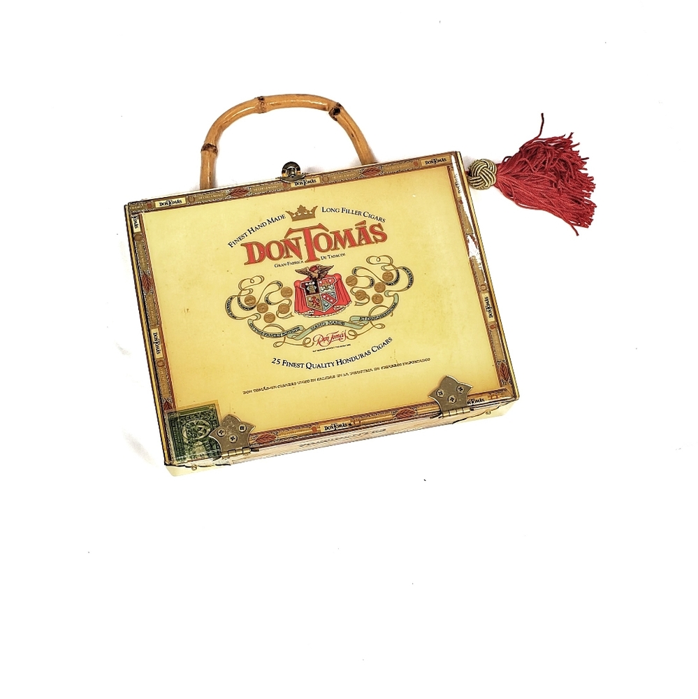 Vintage Boutique Chic Cigar box purse